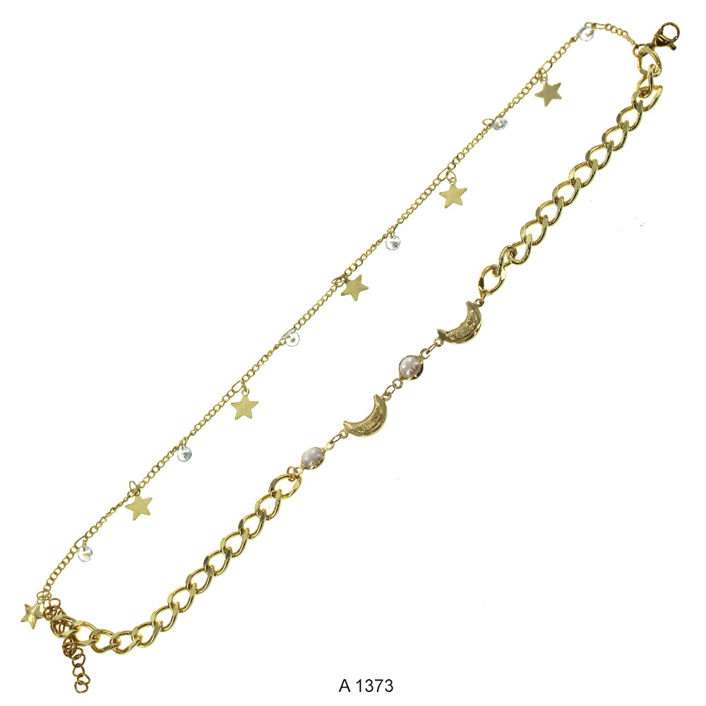 Gold Plated Anklet A 1373