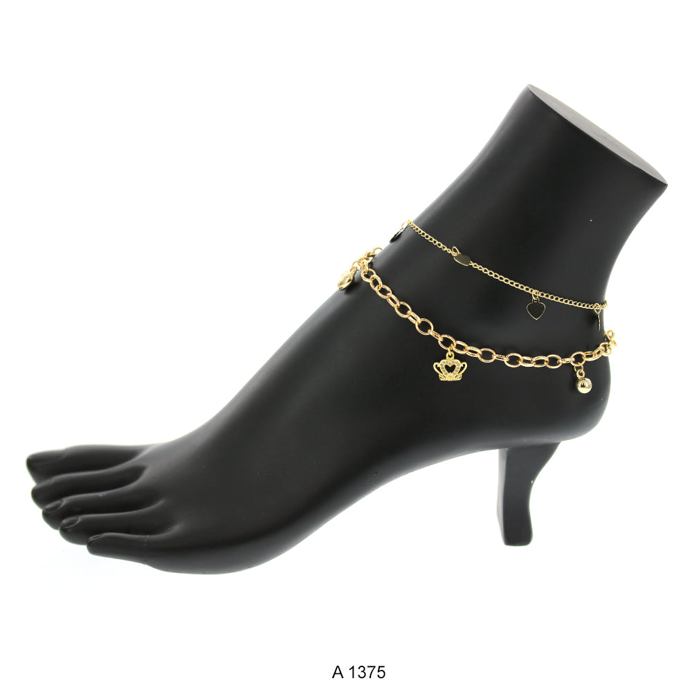 Gold Plated Anklet A 1375