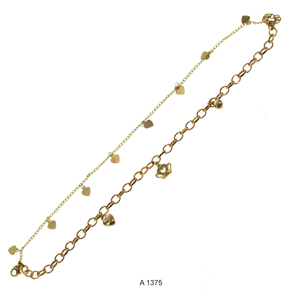 Gold Plated Anklet A 1375