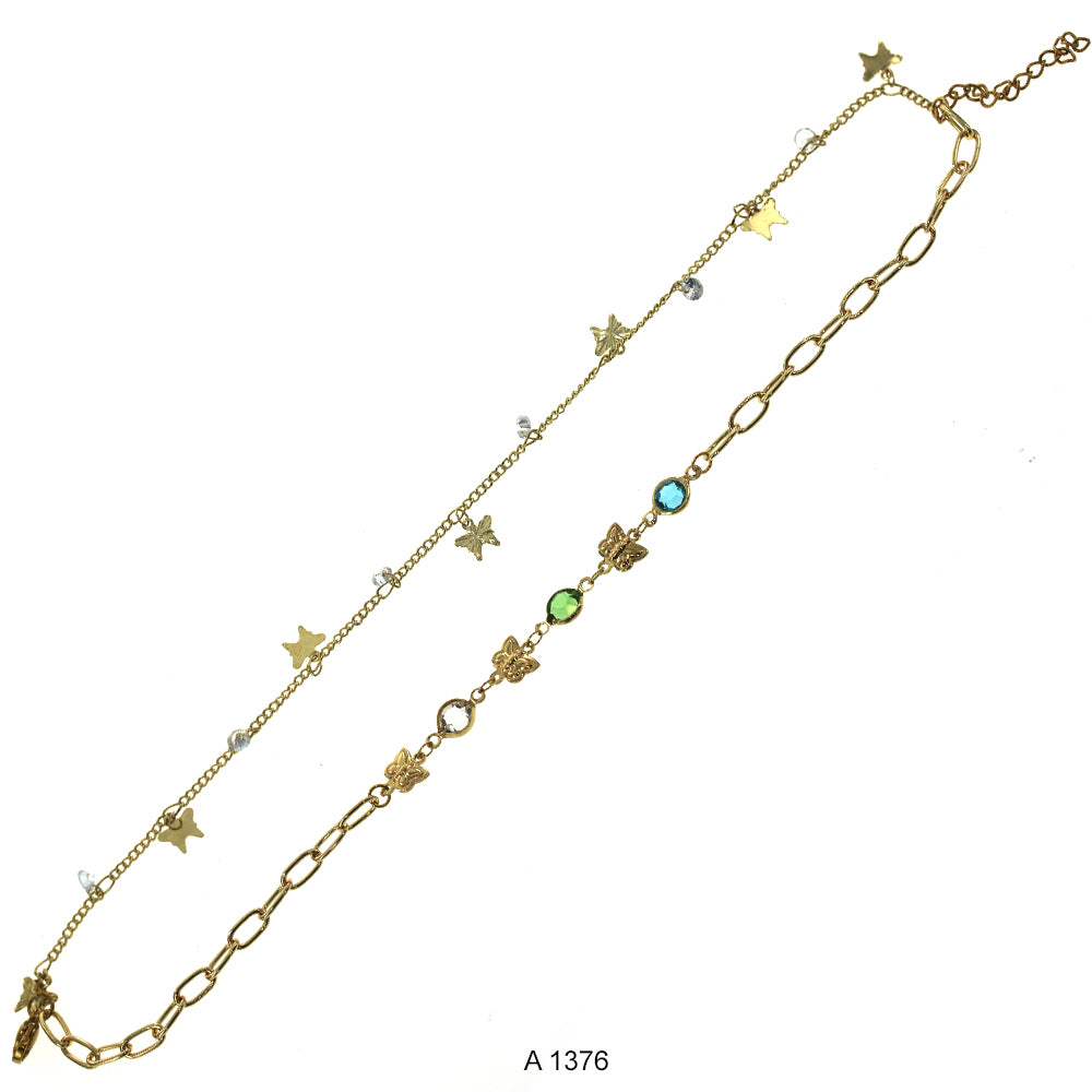Gold Plated Anklet A 1376