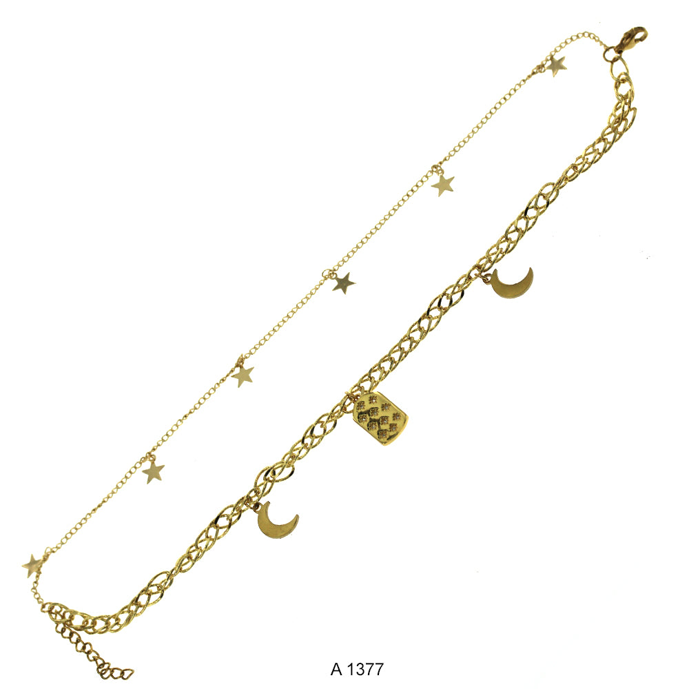 Gold Plated Anklet A 1377