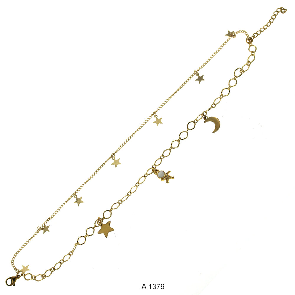 Gold Plated Anklet A 1379