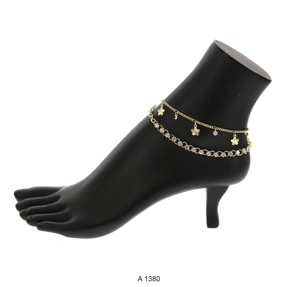 Gold Plated Anklet A 1380