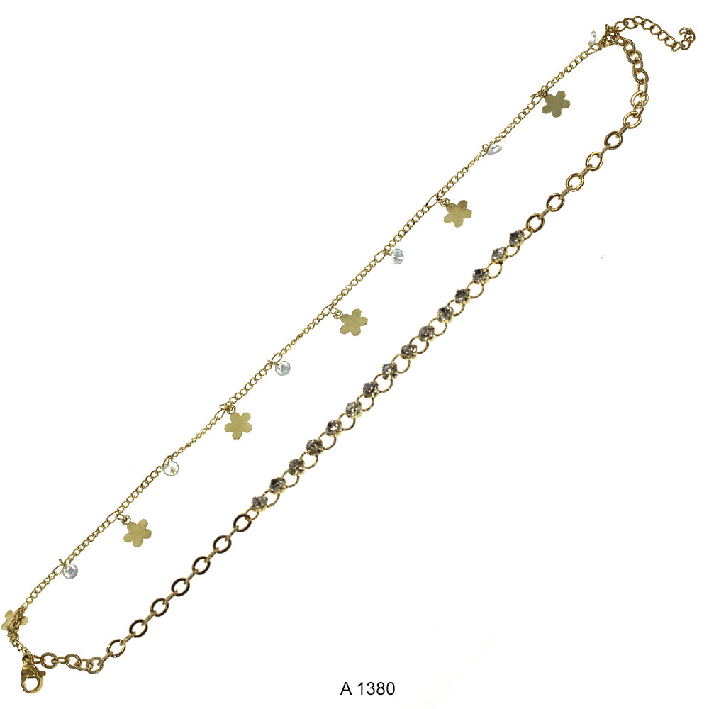 Gold Plated Anklet A 1380