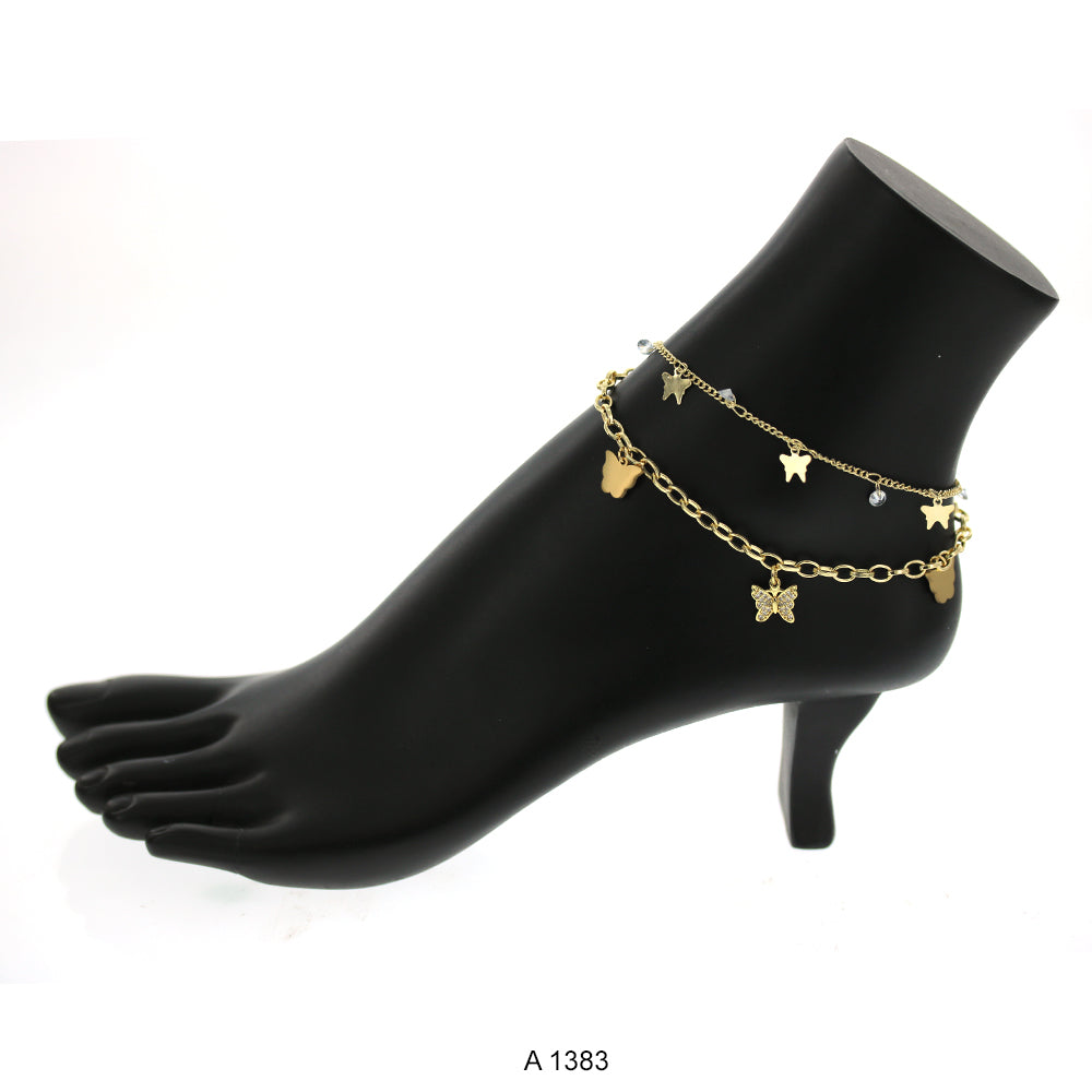 Gold Plated Anklet A 1383