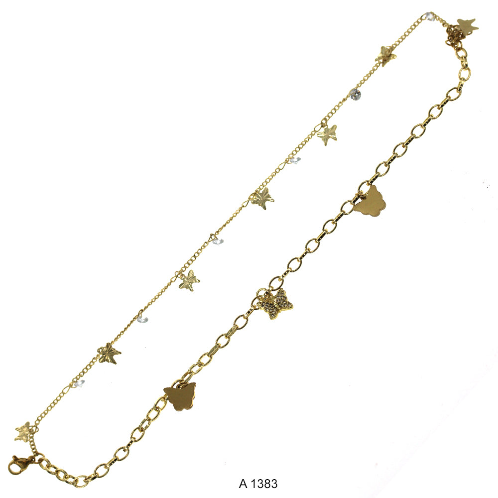 Gold Plated Anklet A 1383