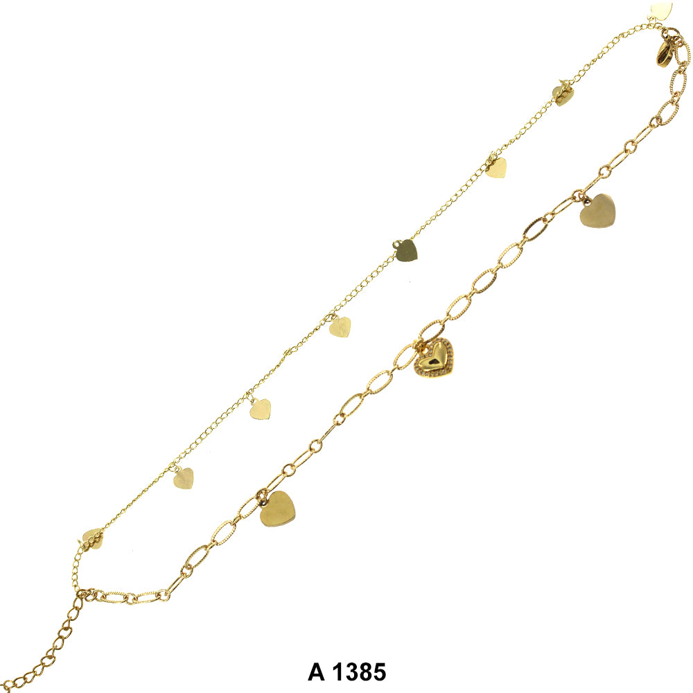 Gold Plated Anklet A 1385