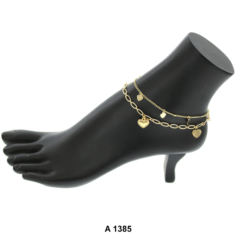 Gold Plated Anklet A 1385