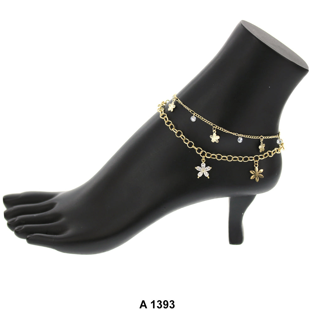 Gold Plated Anklet A 1393
