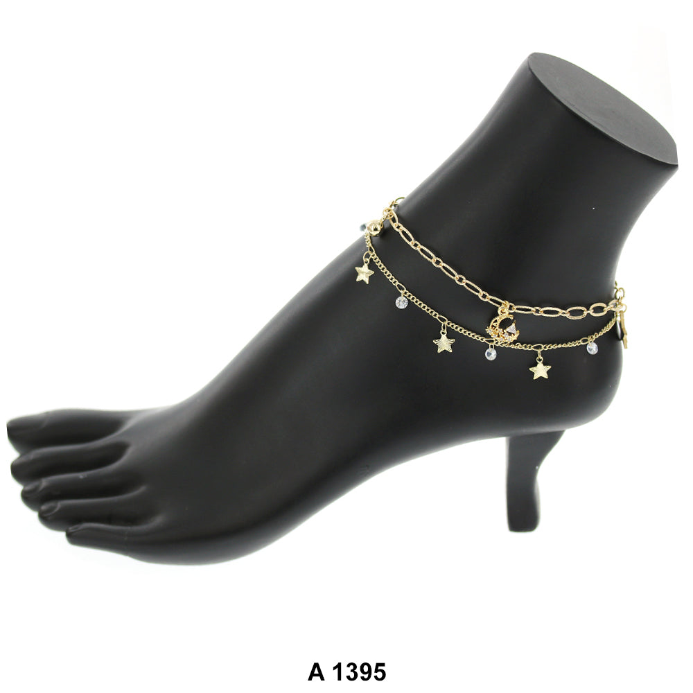 Gold Plated Anklet A 1395