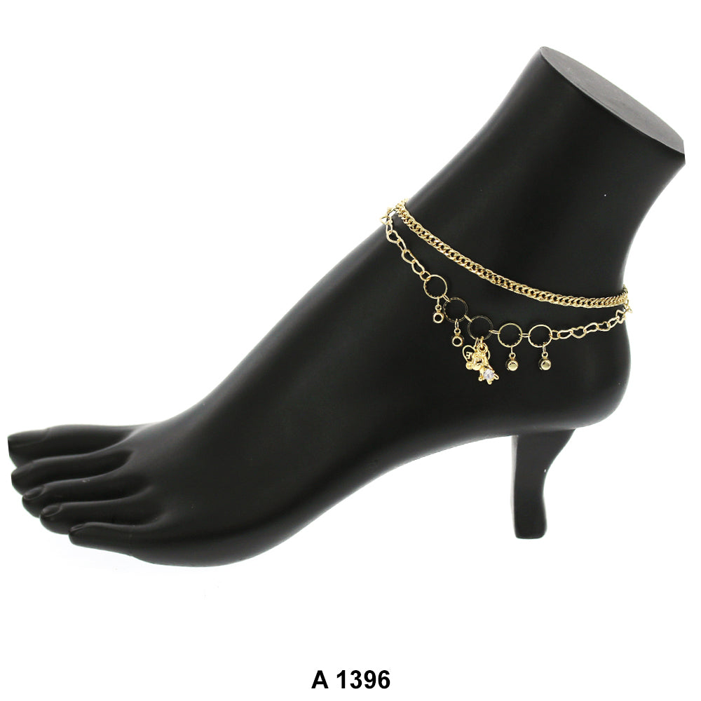 Gold Plated Anklet A 1396