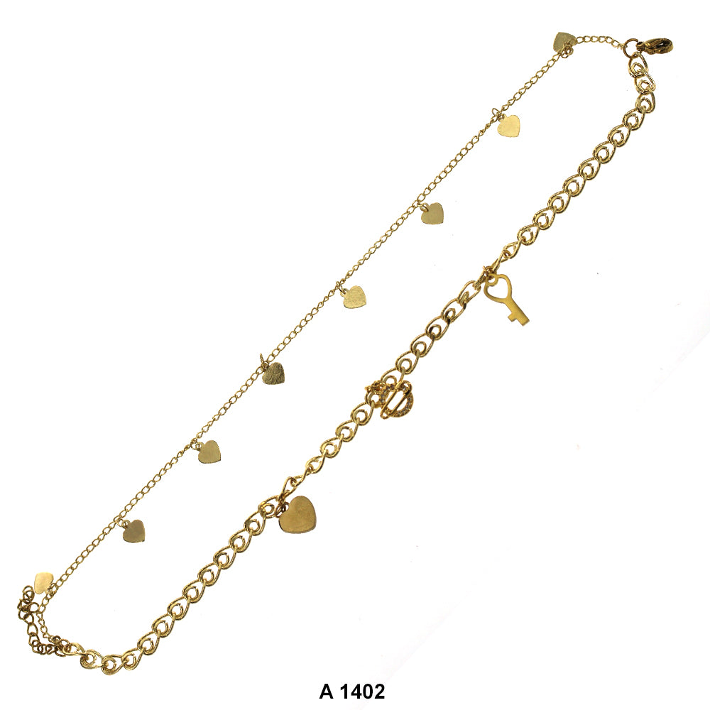 Gold Plated Anklet A 1402