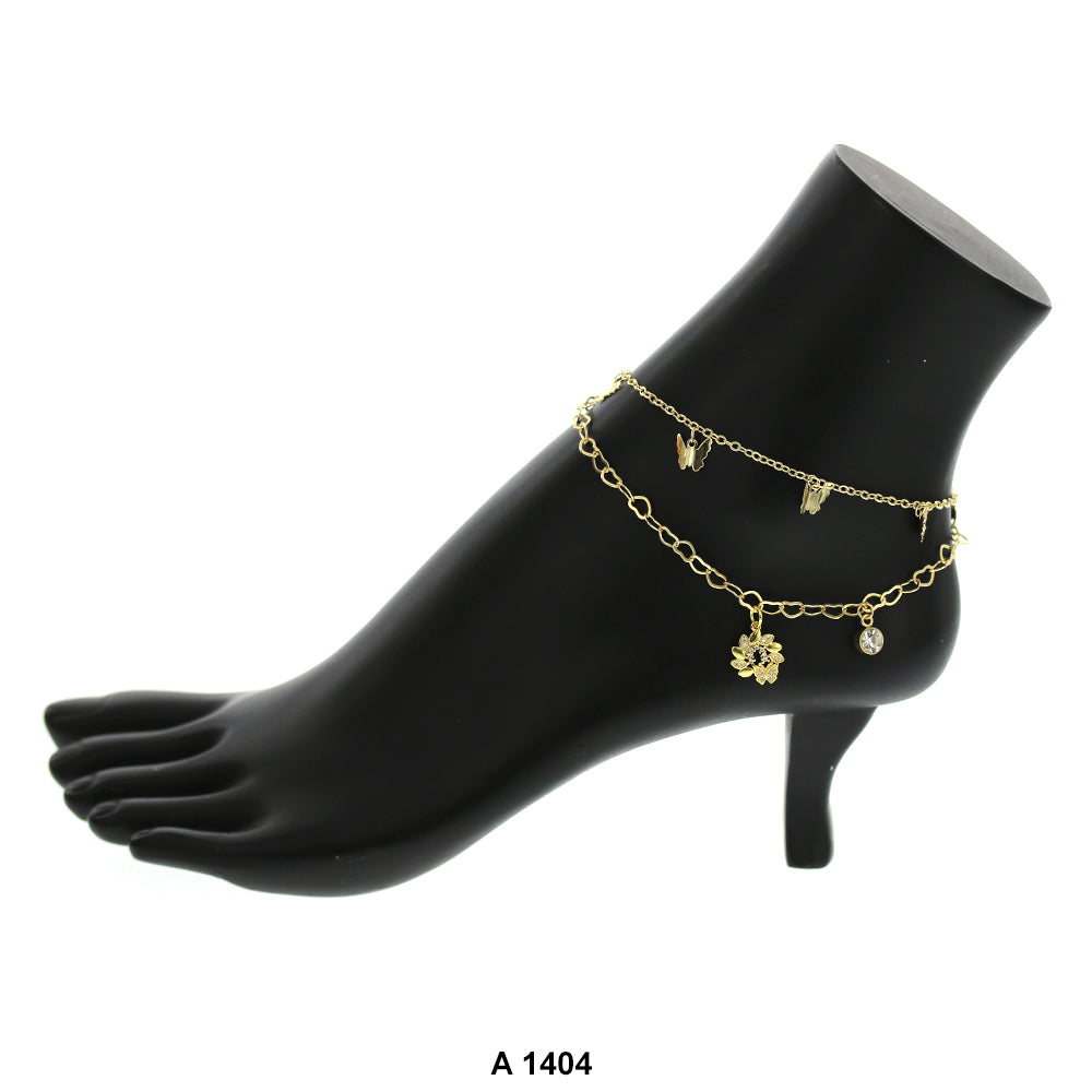 Gold Plated Anklet A 1404