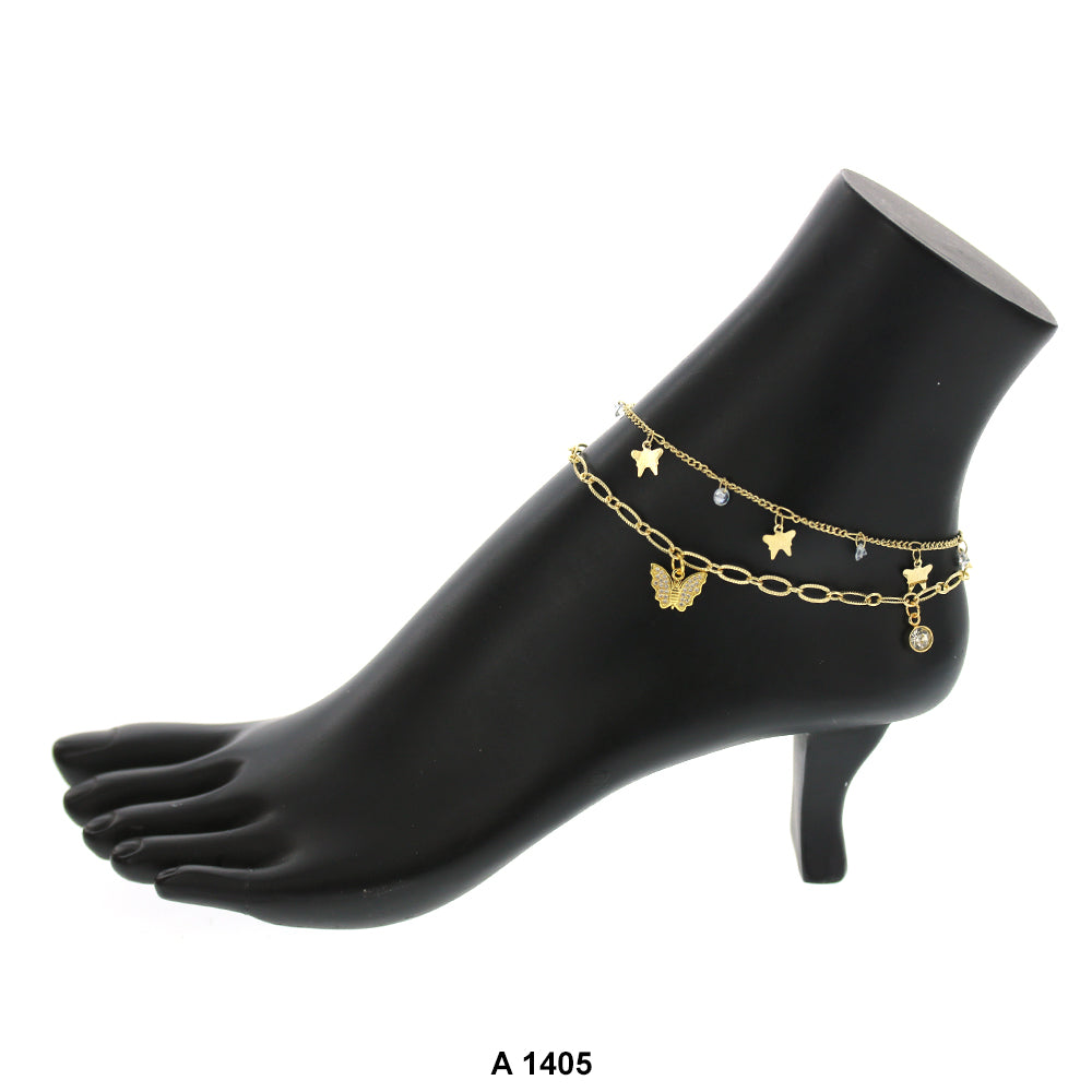 Gold Plated Anklet A 1405
