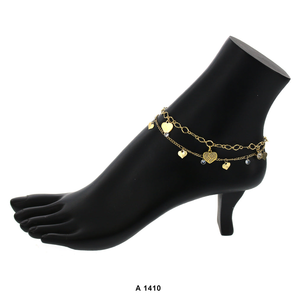 Gold Plated Anklet A 1410