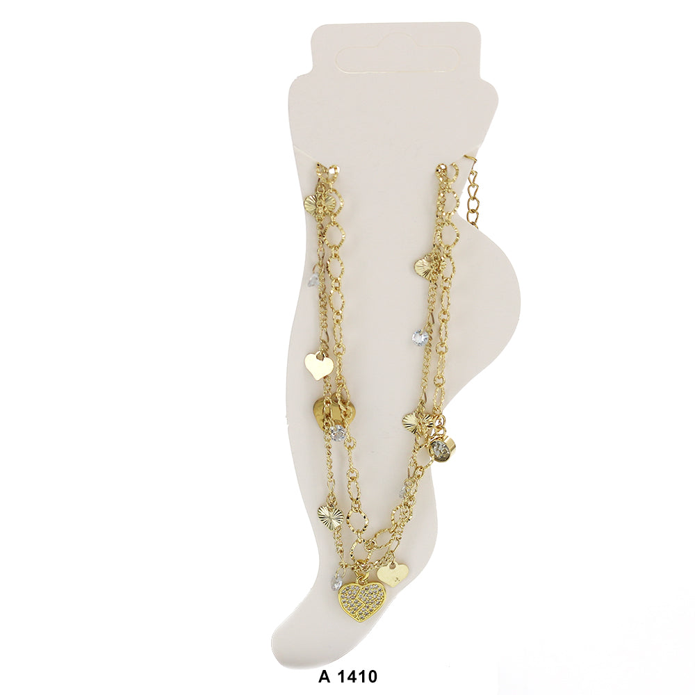 Gold Plated Anklet A 1410