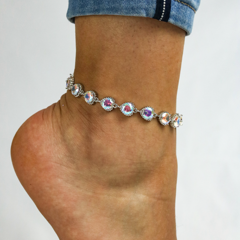 Full Stones CZ Anklet A 2102 (S) AB