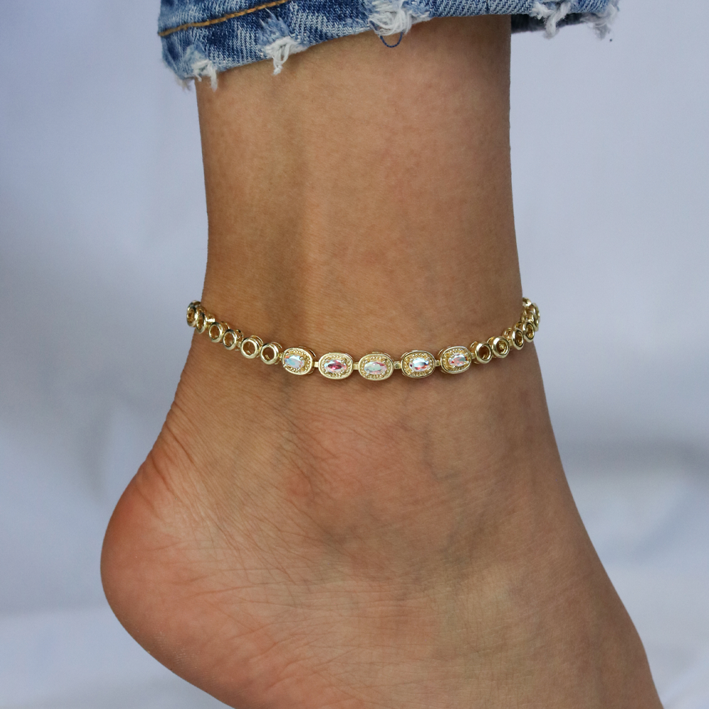 CZ Anklet A 2103 AB G