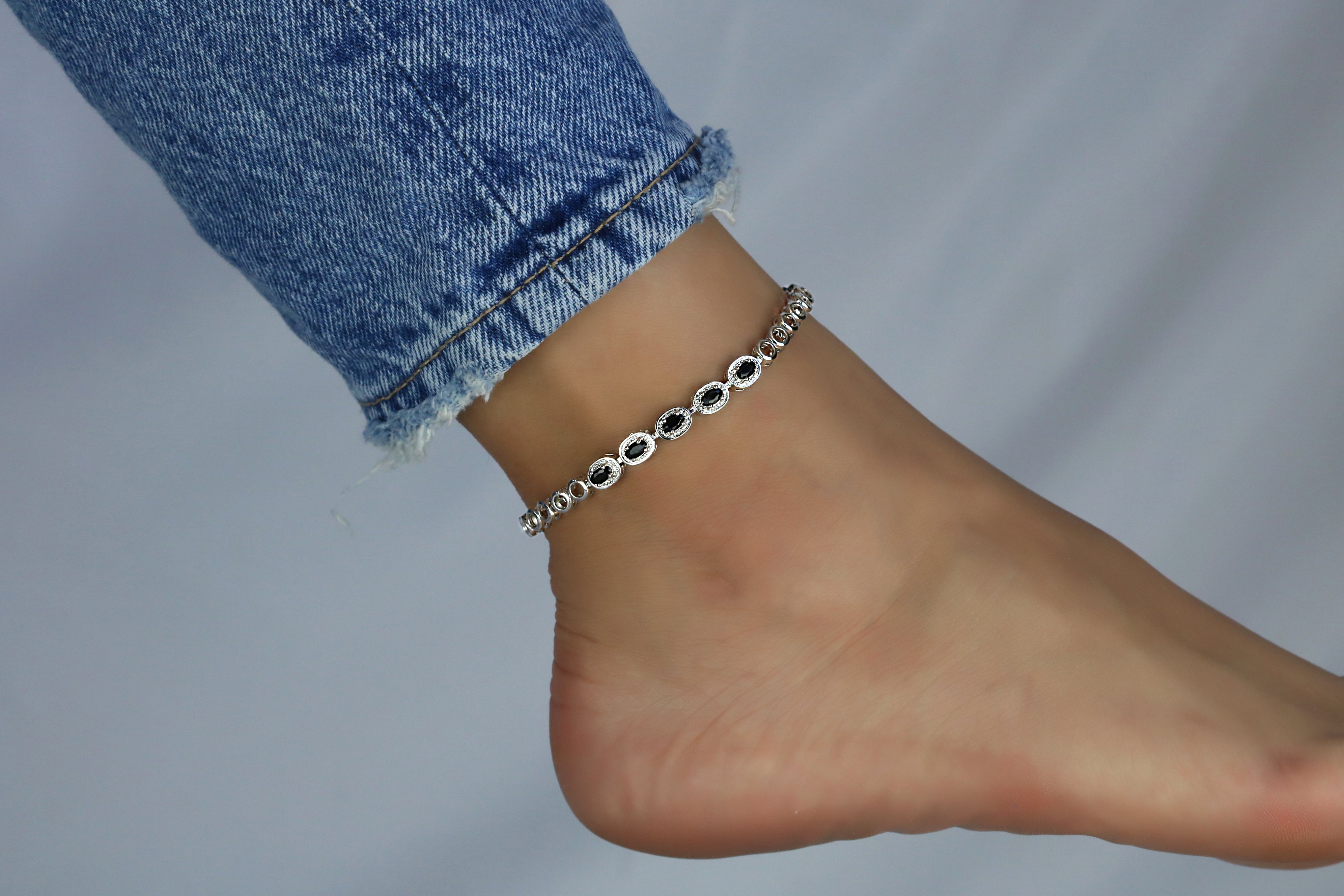 CZ Anklet A 2103 BK S