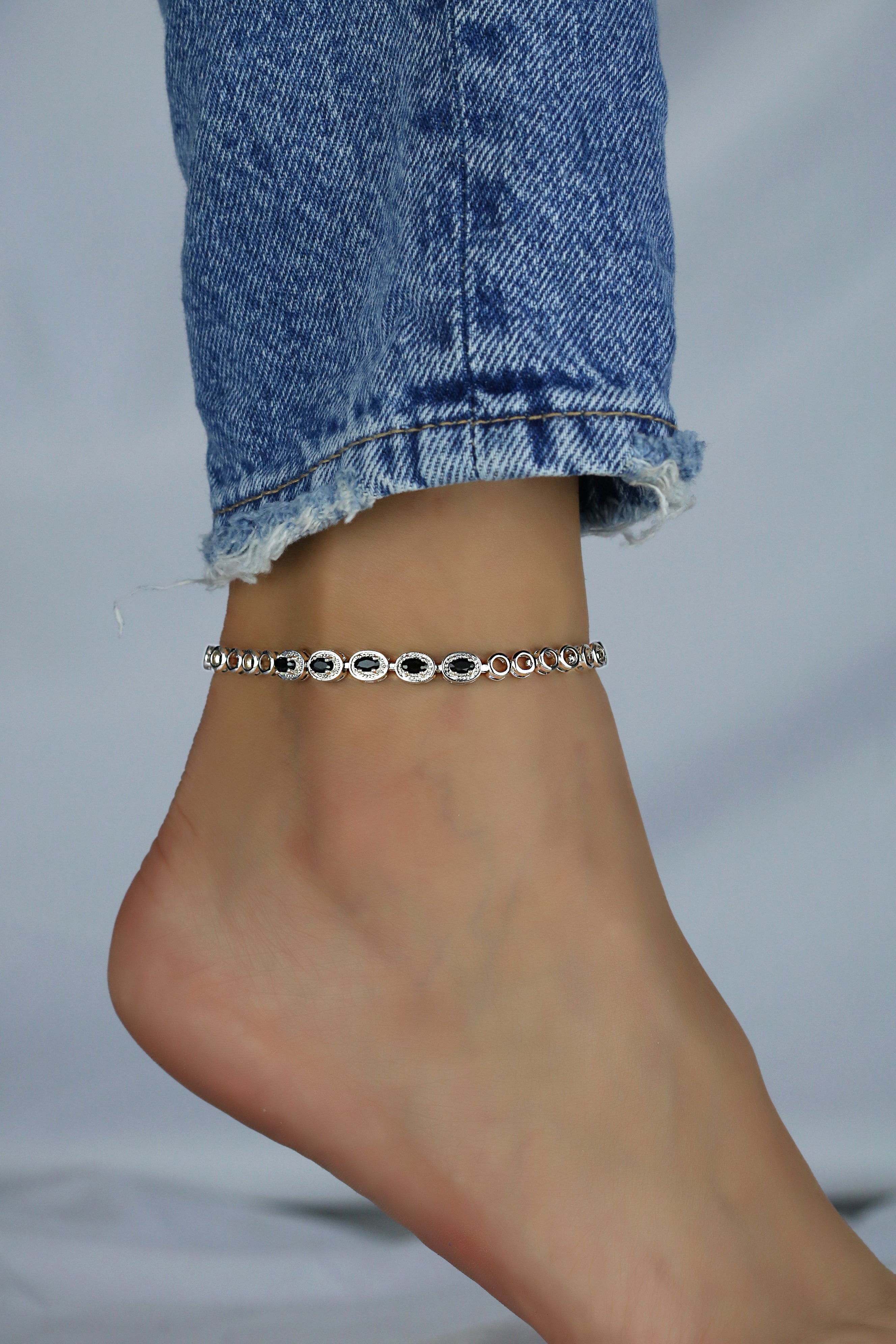 CZ Anklet A 2103 BK S