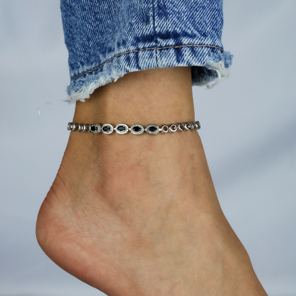 CZ Anklet A 2103 BK S