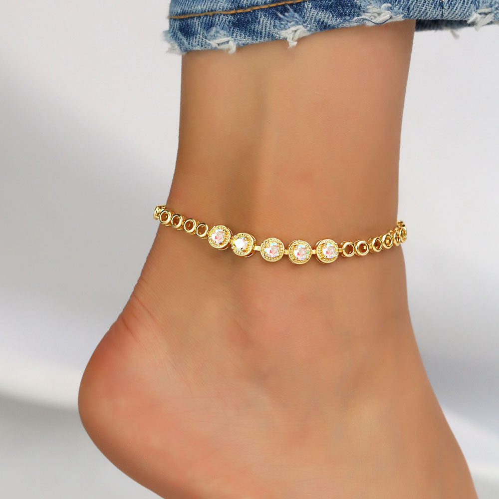 CZ Anklet A 2104 AB G