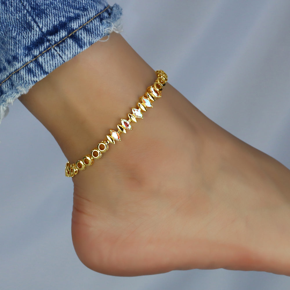 CZ Anklet A 2105 AB G