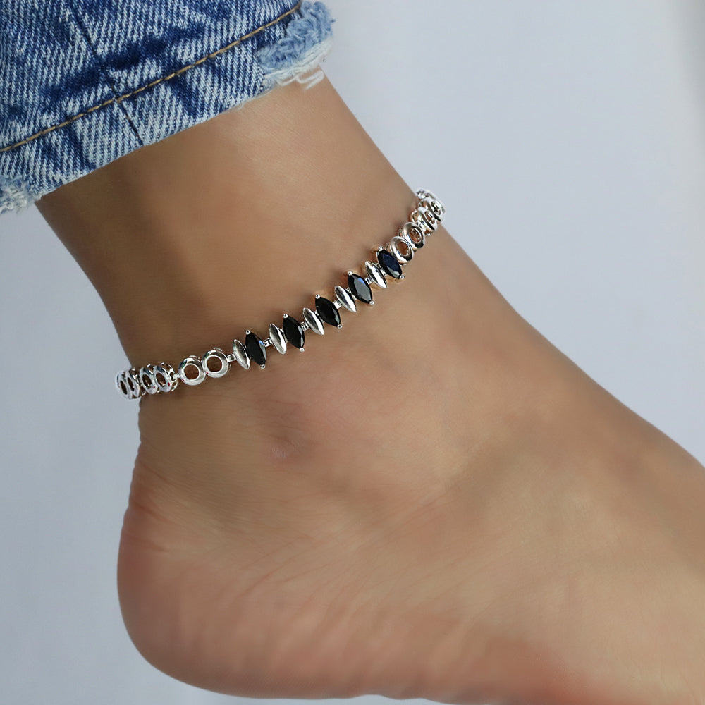 CZ Anklet A 2105 BK S