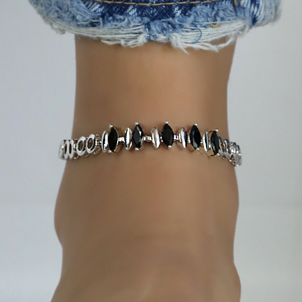 CZ Anklet A 2105 BK S