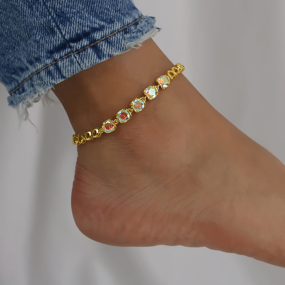 CZ Anklet A 2106 AB G