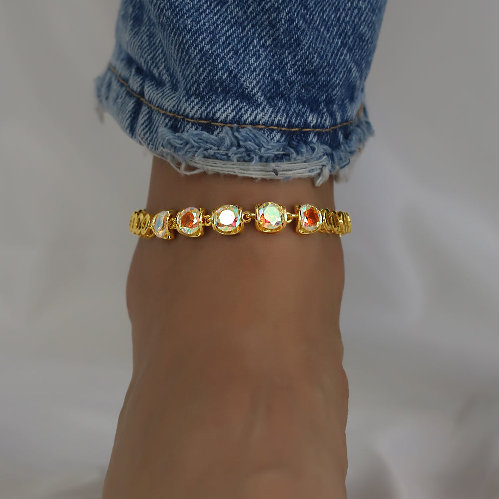 CZ Anklet A 2106 AB G