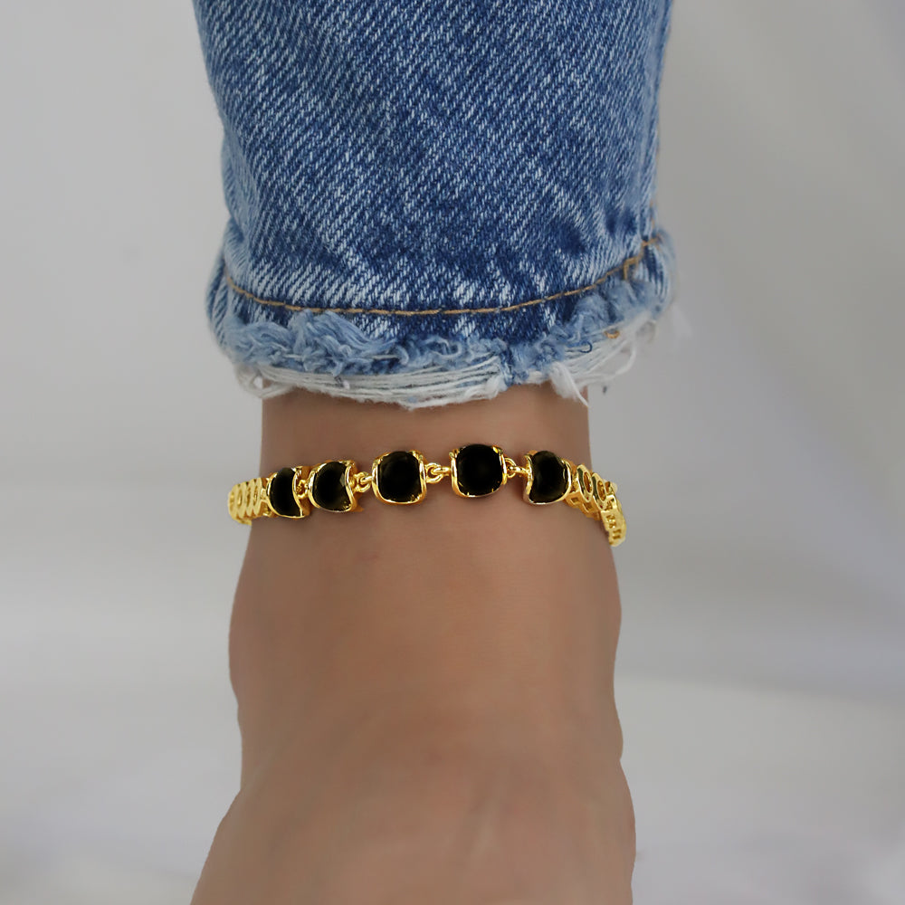 CZ Anklet A 2106 (G) BK