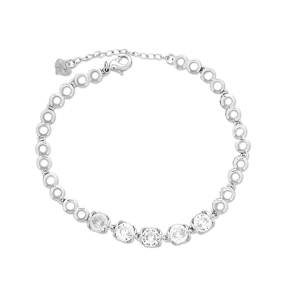 CZ Anklet  A 2106 W S