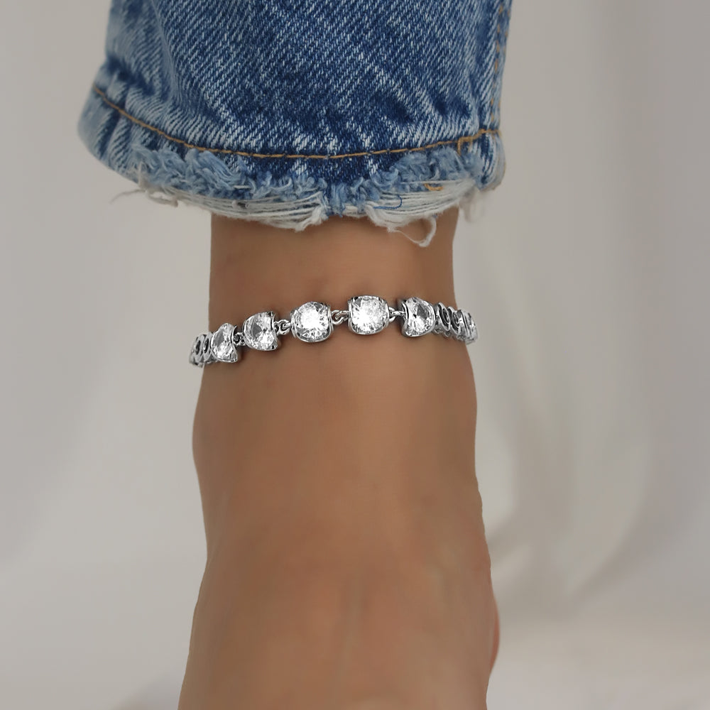 CZ Anklet  A 2106 W S