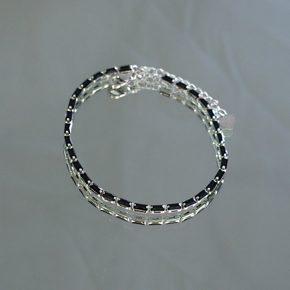 CZ Anklet A 2107 BK S