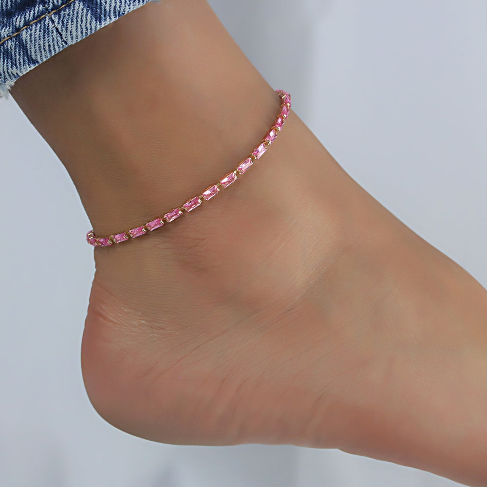 CZ Anklet  A 2107 P G