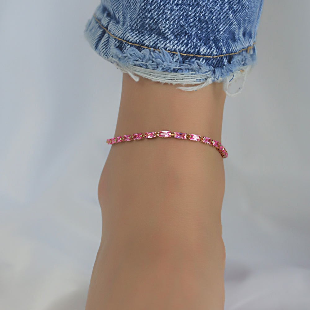 CZ Anklet  A 2107 P G