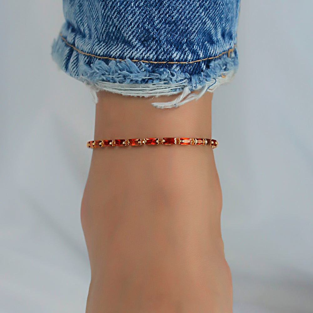 CZ Anklet  A 2107 R G