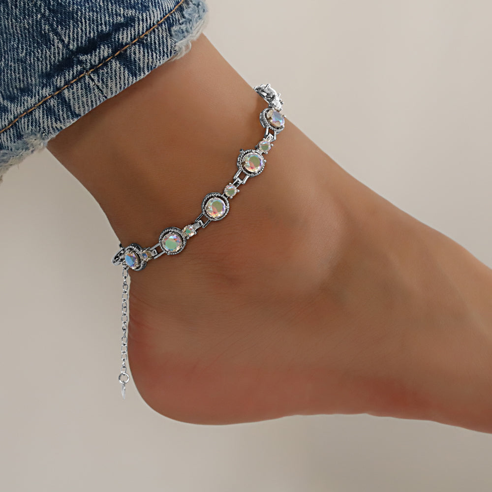 Full Stones CZ Anklet A 2108 S AB