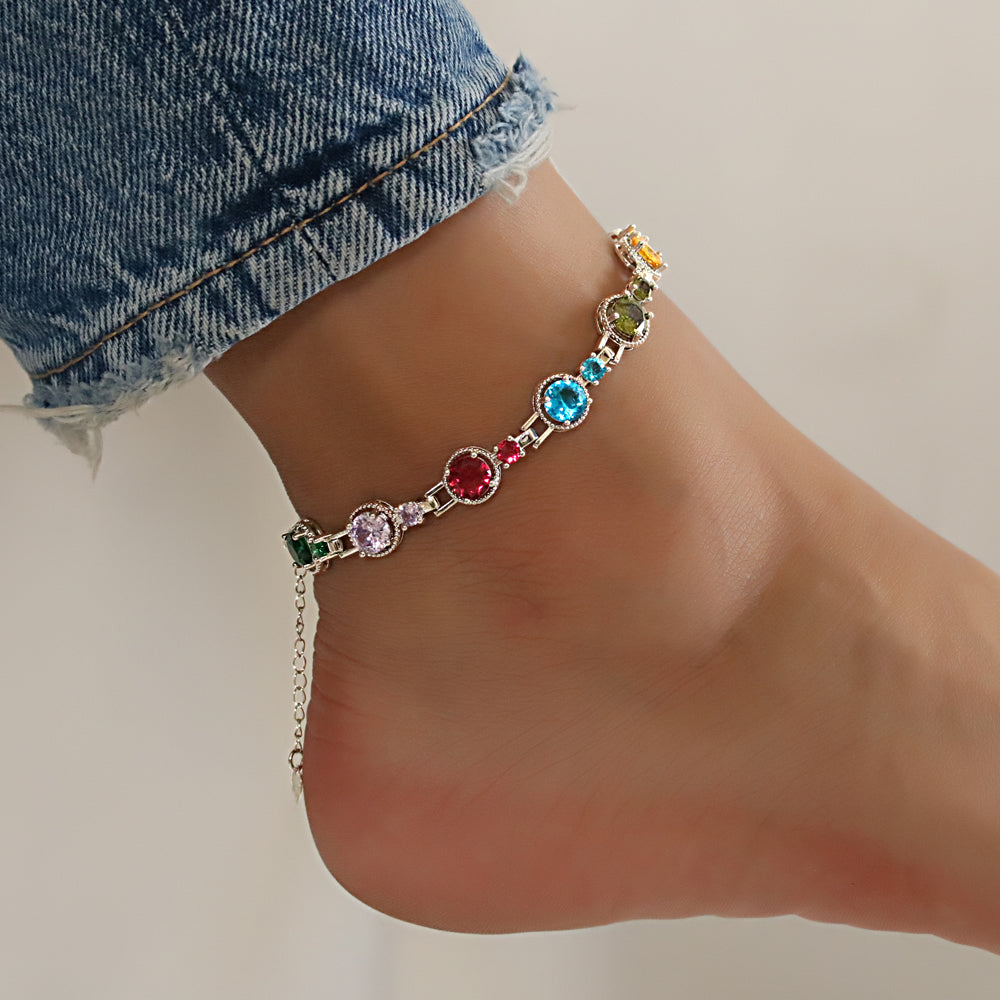 Full Stones CZ Anklet A 2108 (S) M