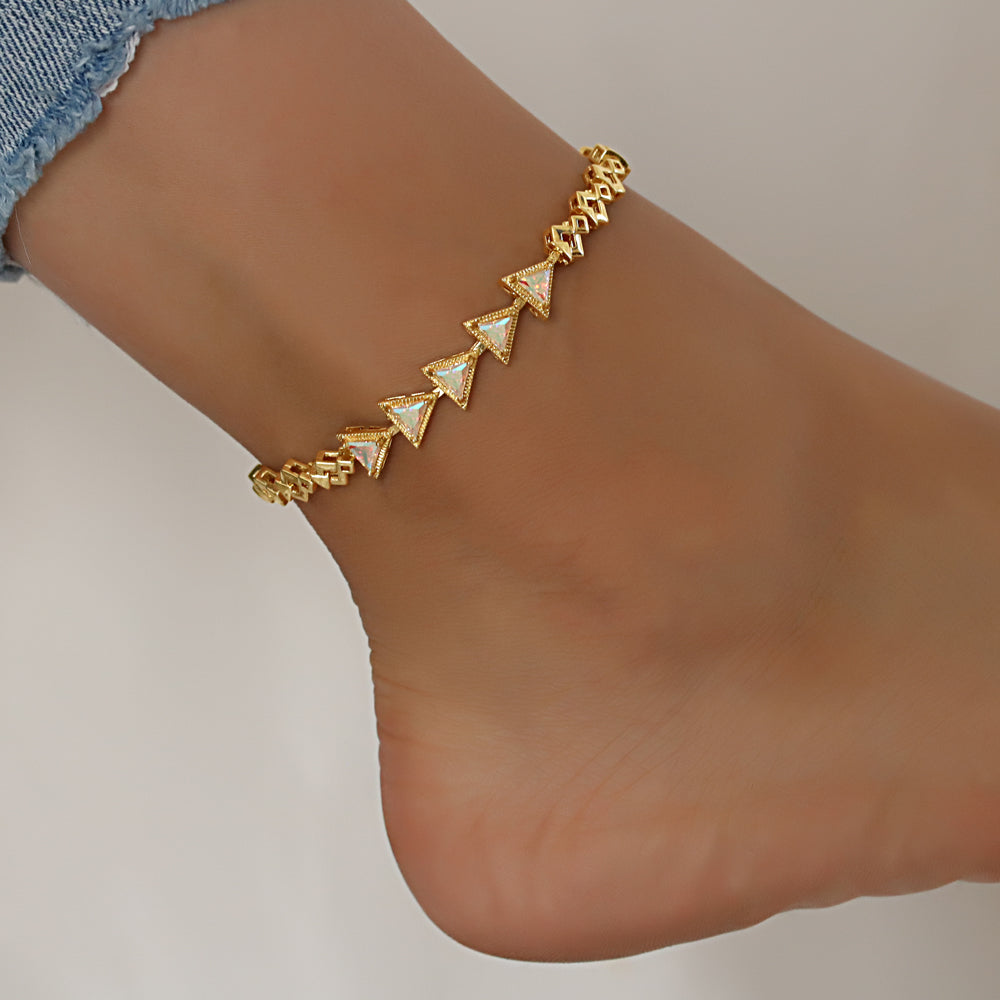 CZ Anklet A 2109 (G) AB