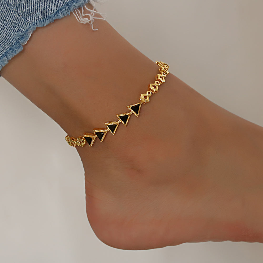 CZ Anklet A 2109 (G) BK