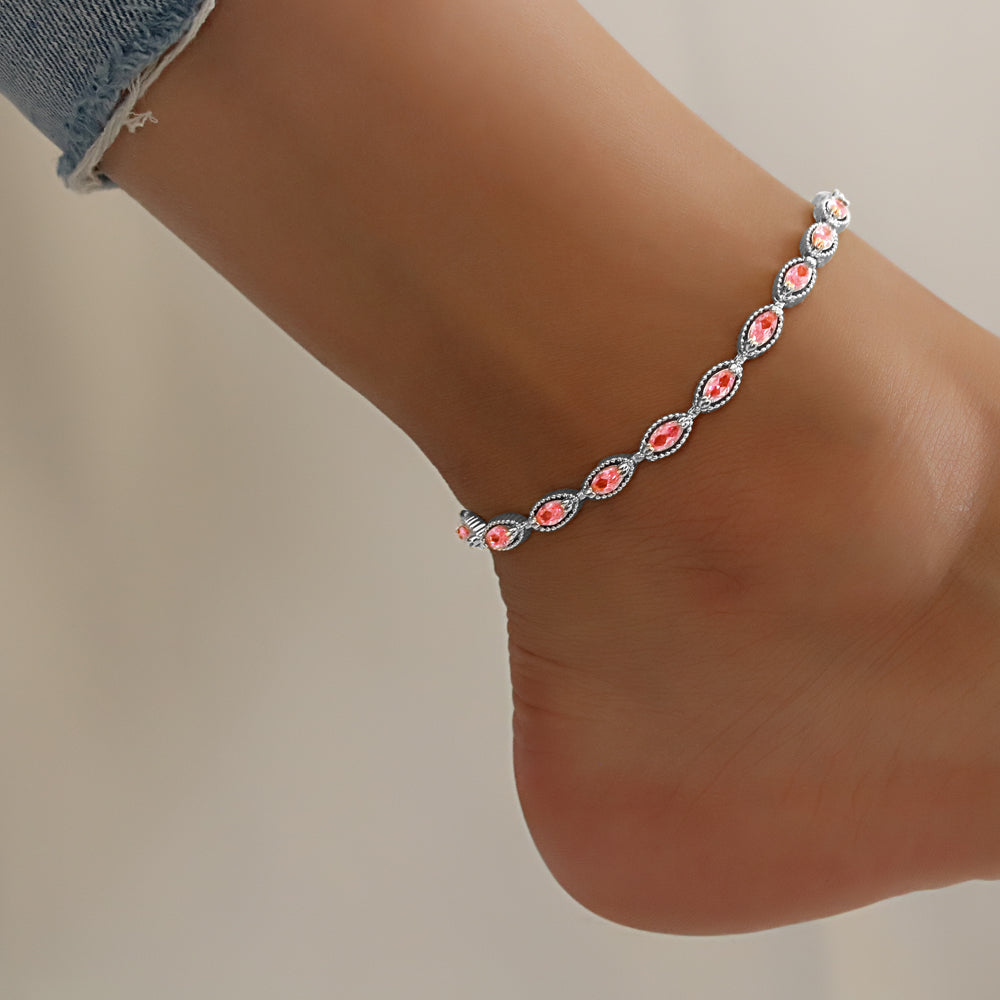 Full Stones CZ Anklet A 2110 (S) P