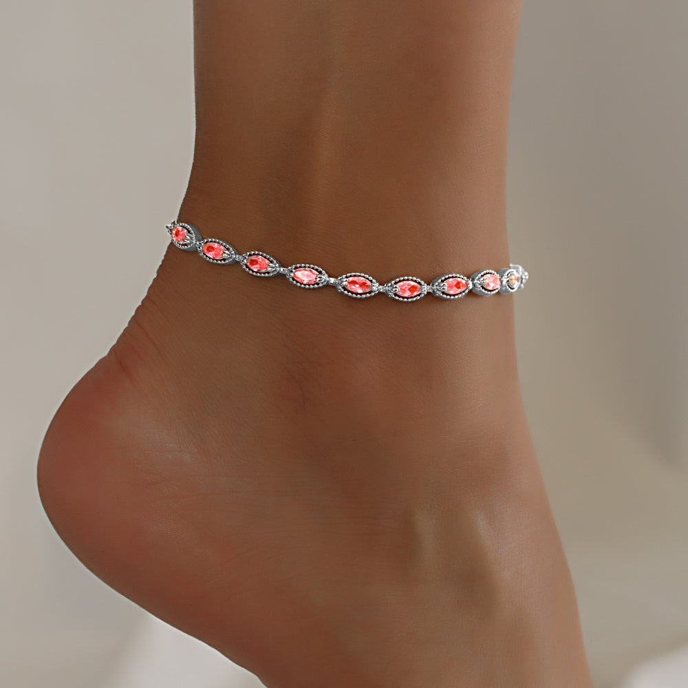 Full Stones CZ Anklet A 2110 (S) P