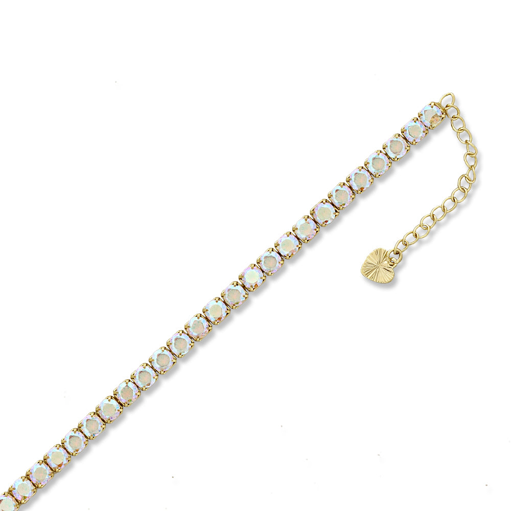 Full Stones CZ Anklet A 2111 (G) AB