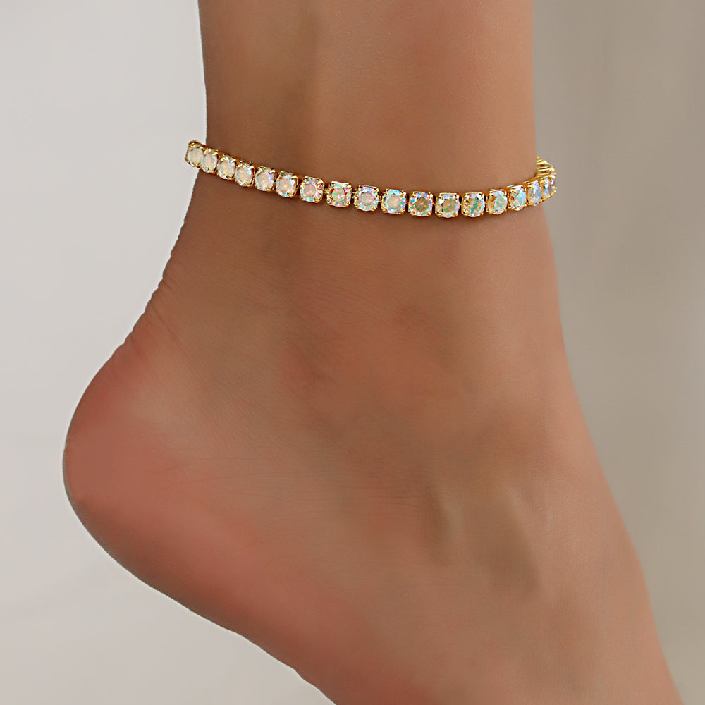 Full Stones CZ Anklet A 2111 (G) AB