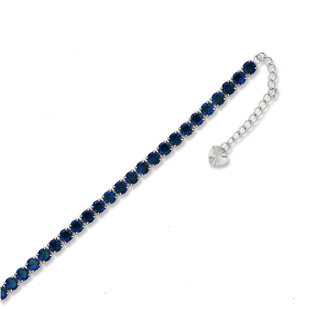 Full Stones CZ Anklet A 2111 (S) BL