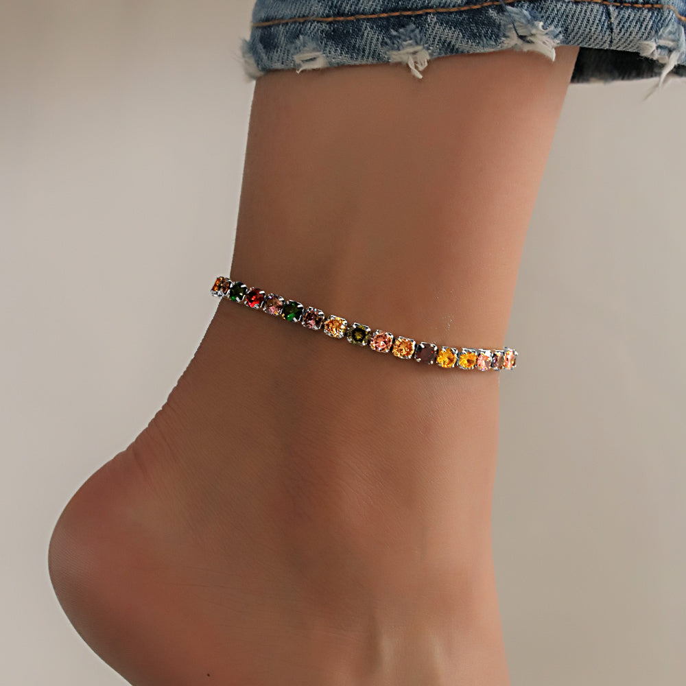 Full Stones CZ Anklet A 2111 (S) M