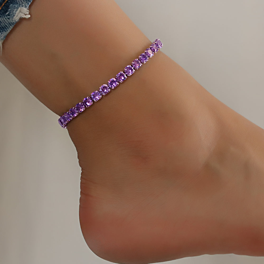 Full Stones CZ Anklet A 2111 (S) PR