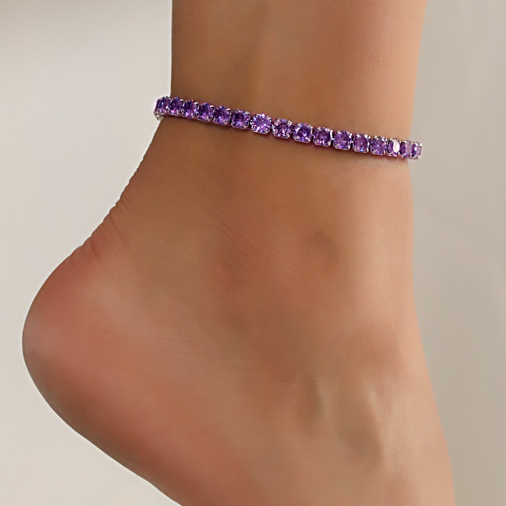 Full Stones CZ Anklet A 2111 (S) PR